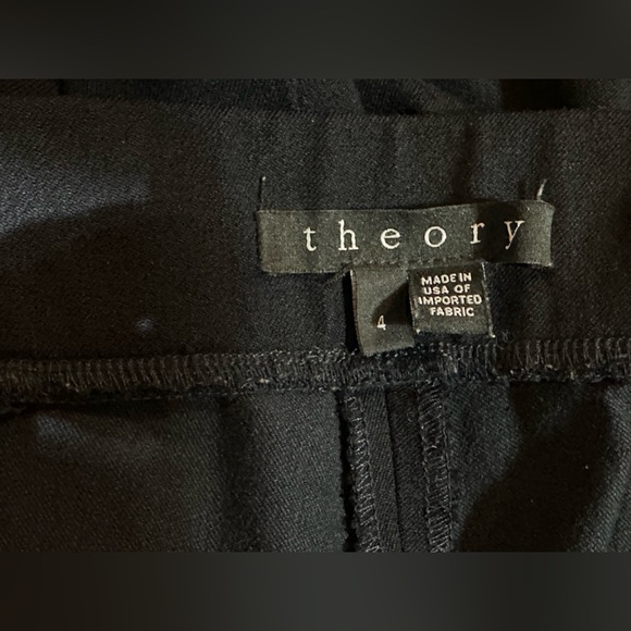 THEORY Stretch Pants - Womens Sz 4 POINTE Pull On - BLACK - Picture 9 of 11